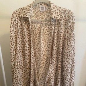 Princess Polly Button Up Floral Shirt Size 12